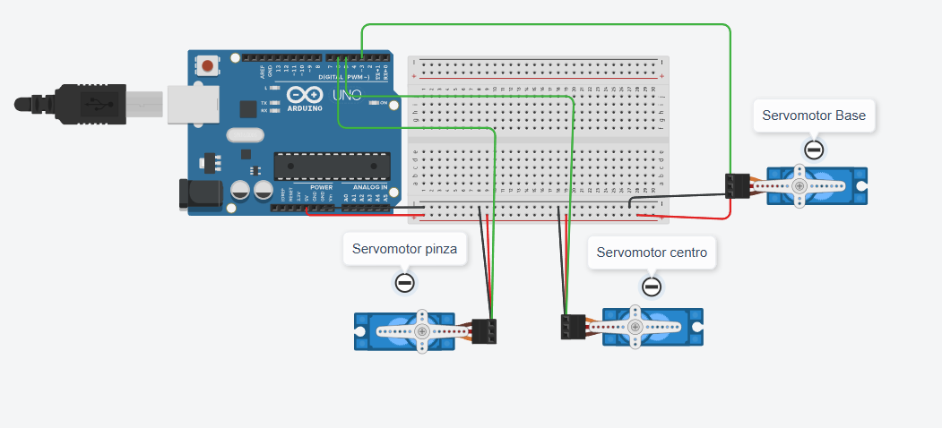 Práctica pinza con servomotores SG90