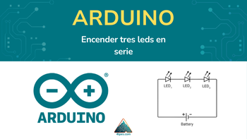 Encender tres leds en serie