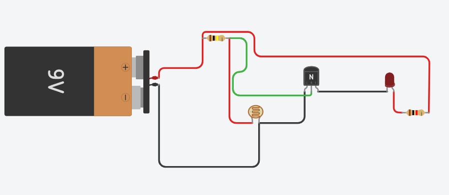 Sensor de luz con fotorresistencia LDR